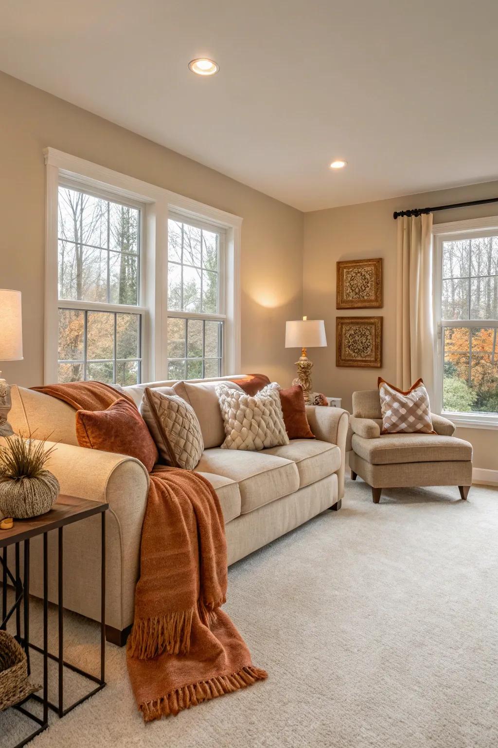 A gentle palette introduces a sense of calm and coziness to your home.