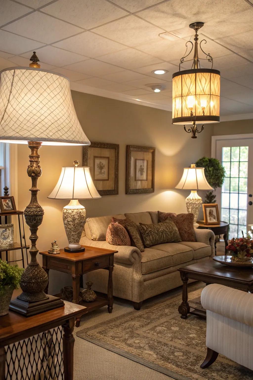 Graded illumination builds depth and warmth in any space.