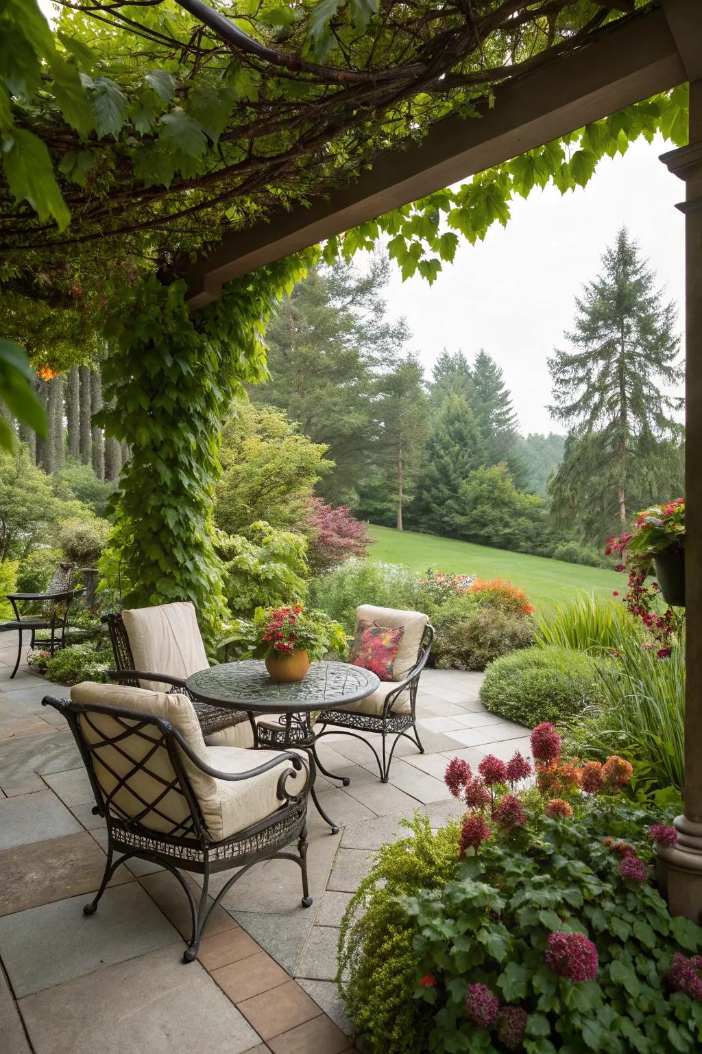 Greenery breathes life and peace into your patio.