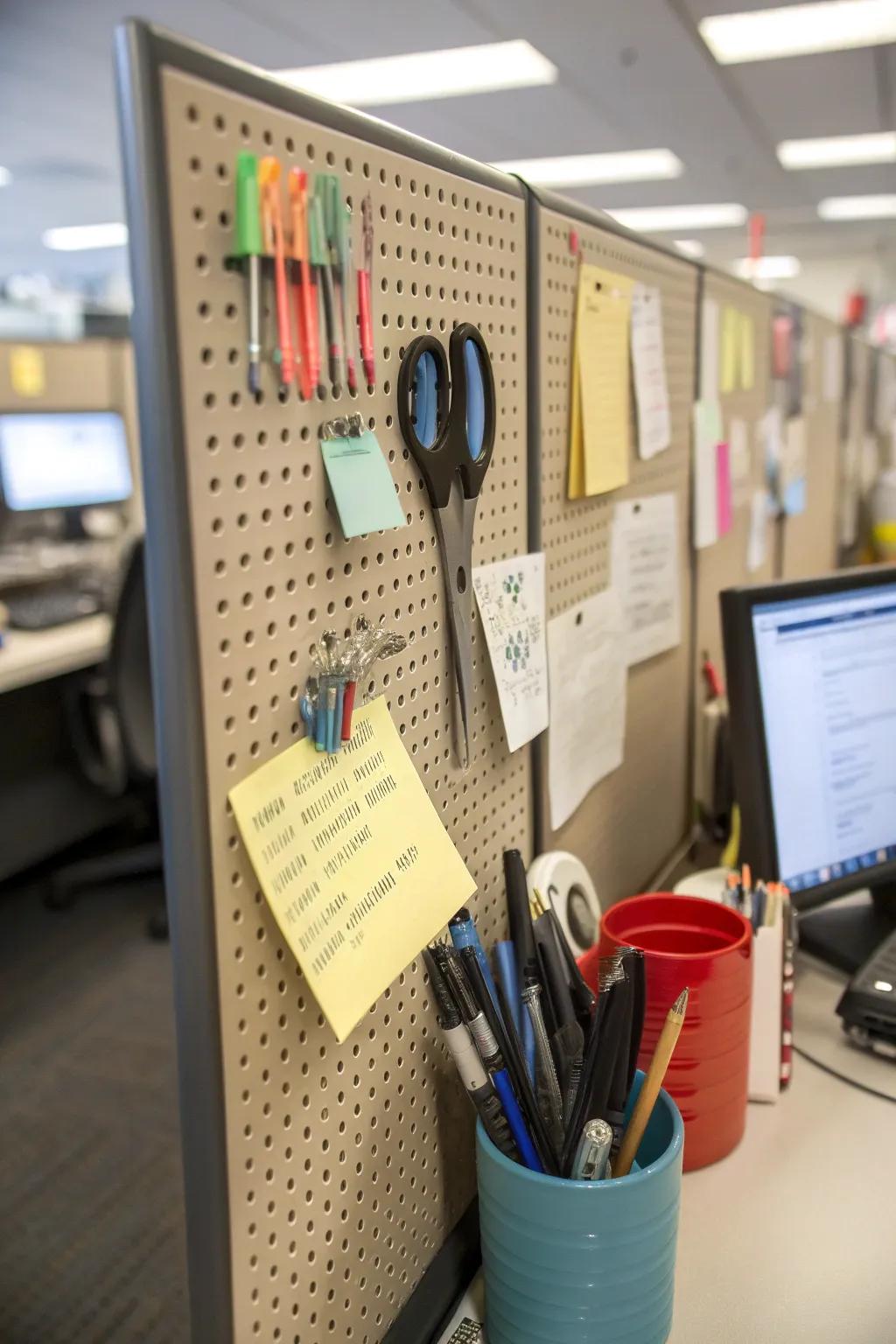 Stay organized using a versatile board arrangement.