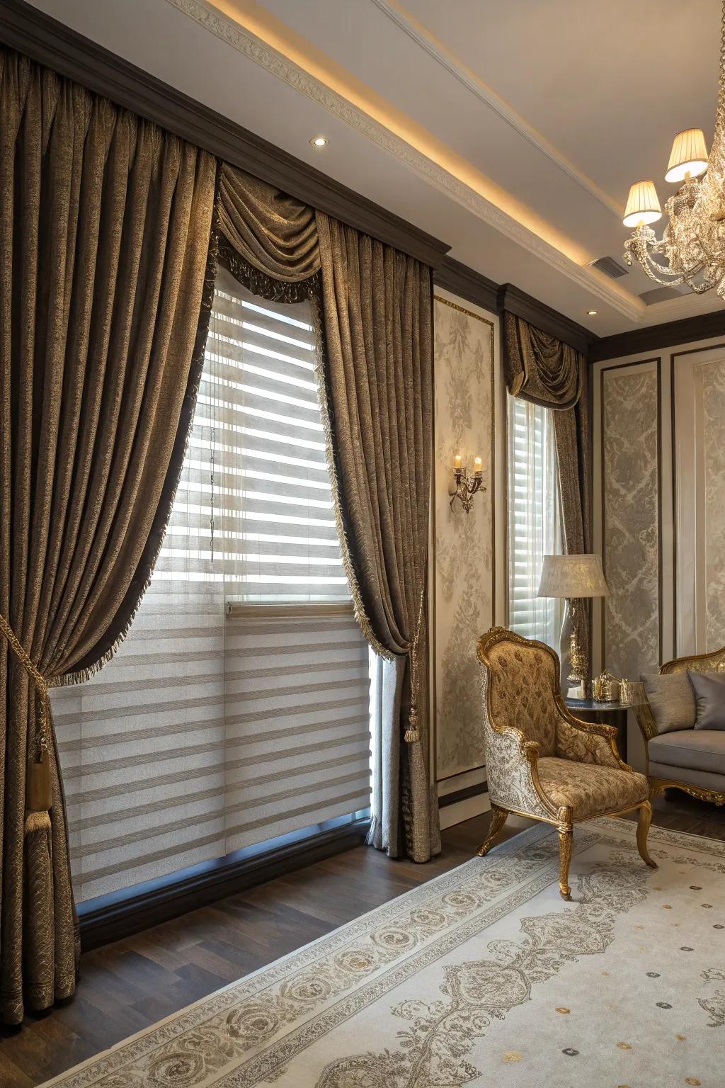 Layered textures enrich the depth and sophistication of any space.