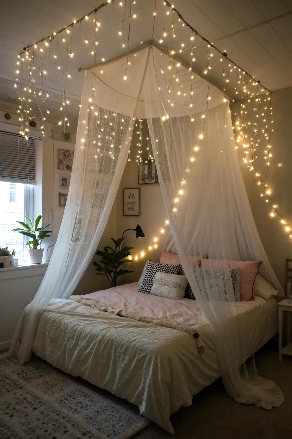 Attractive shimmering strands contribute a hint of magic to the environment.