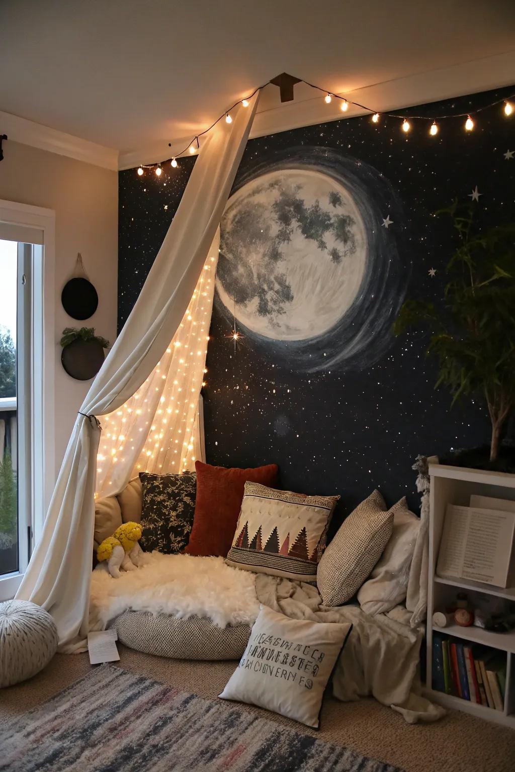 Permit the night sky to stimulate your environment