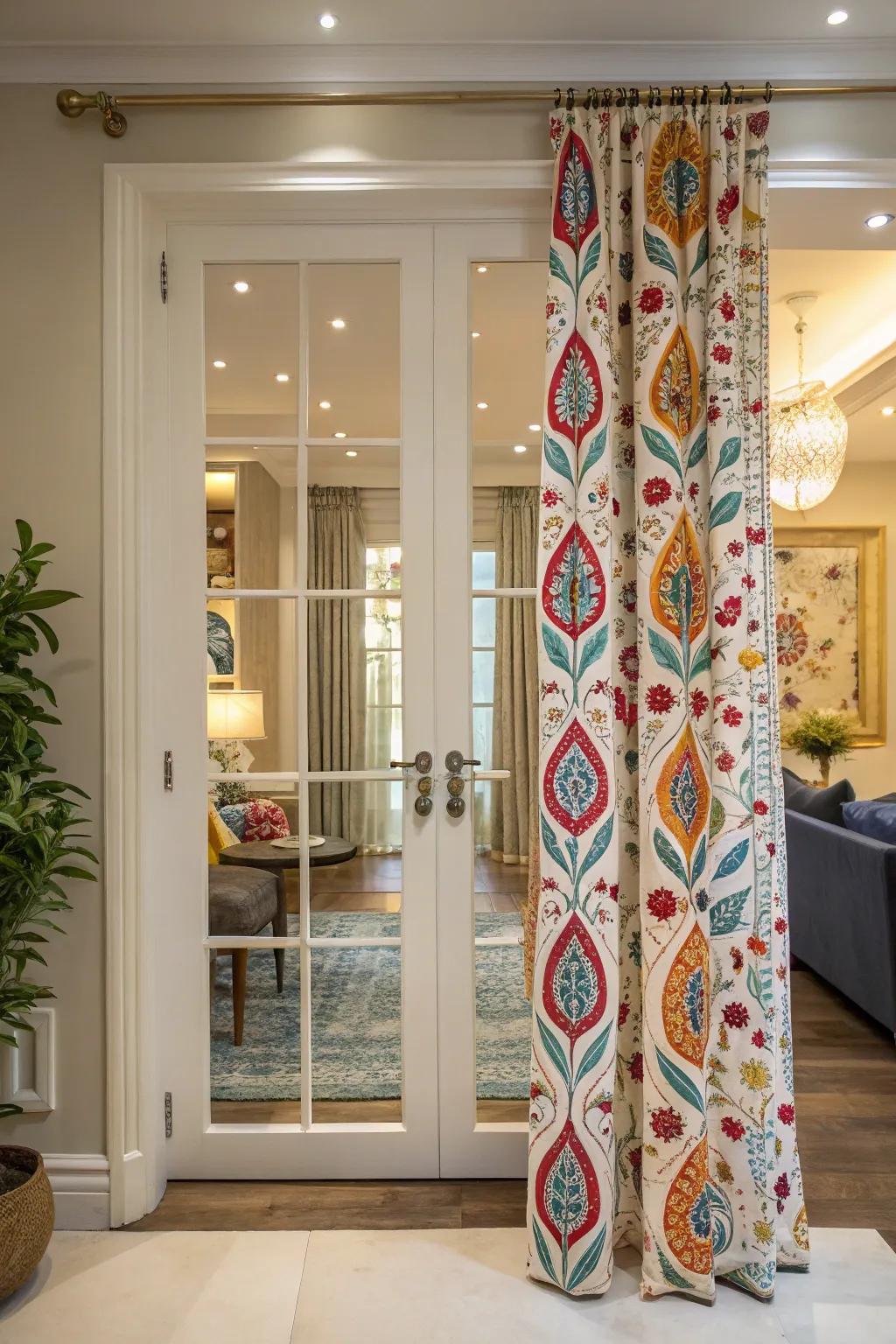 Express your personality with decorated curtains.