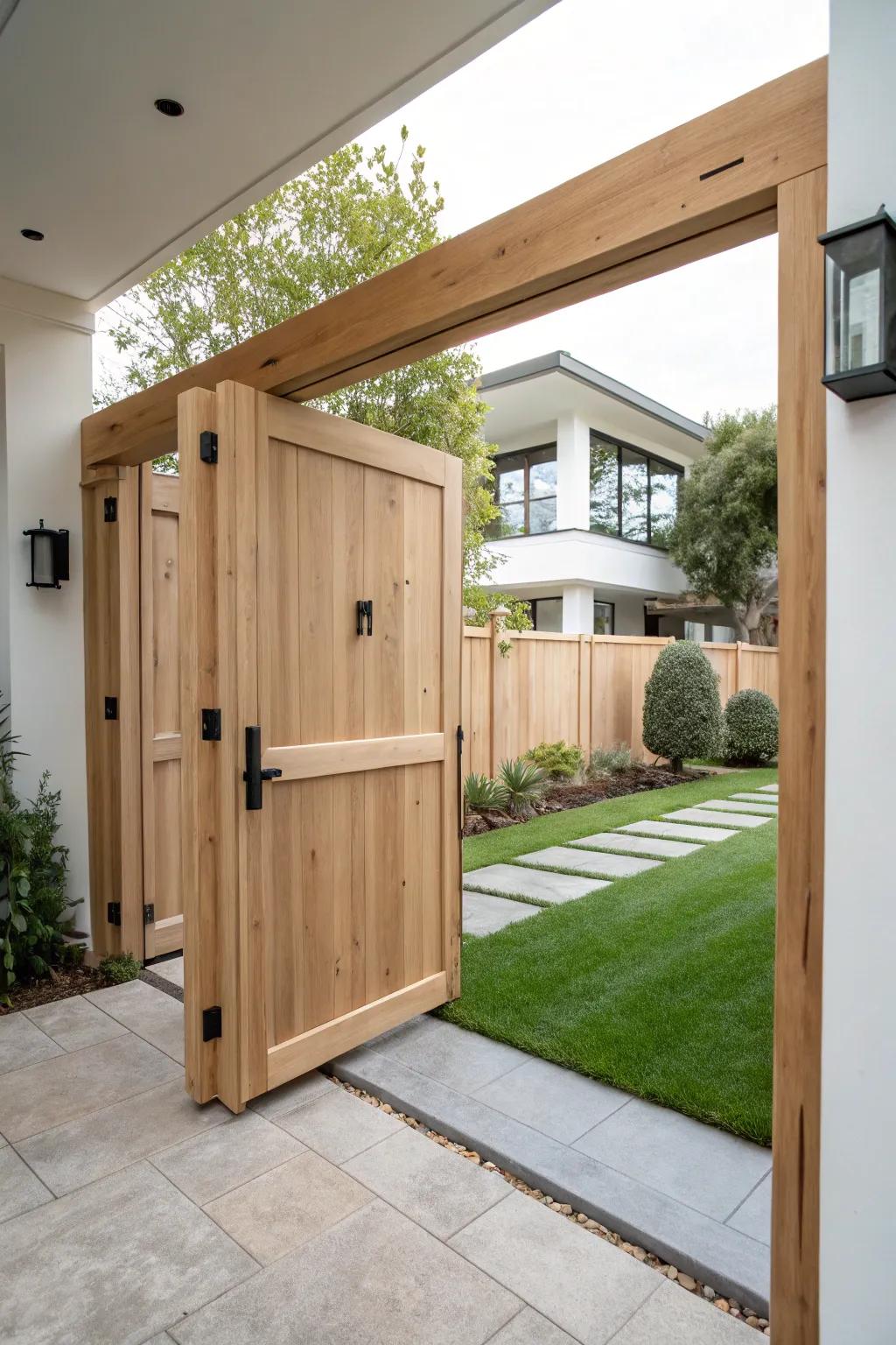 A simplistic blueprint for a streamlined, contemporary entrance.