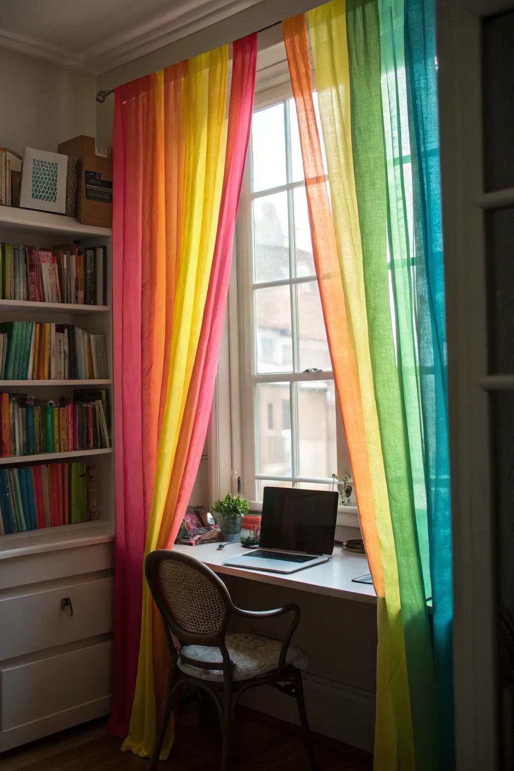 Contribute fun to your area using crepe paper drapes.