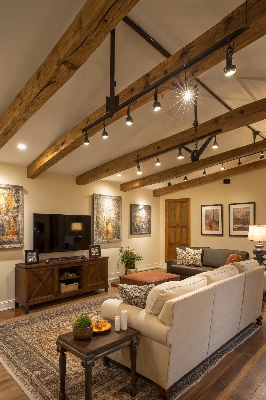 Adaptable directional lighting for vibrant spaces.