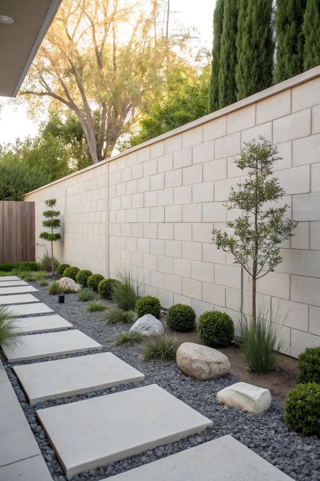 Stucco gives a fresh, sophisticated finish to any outdoor wall.