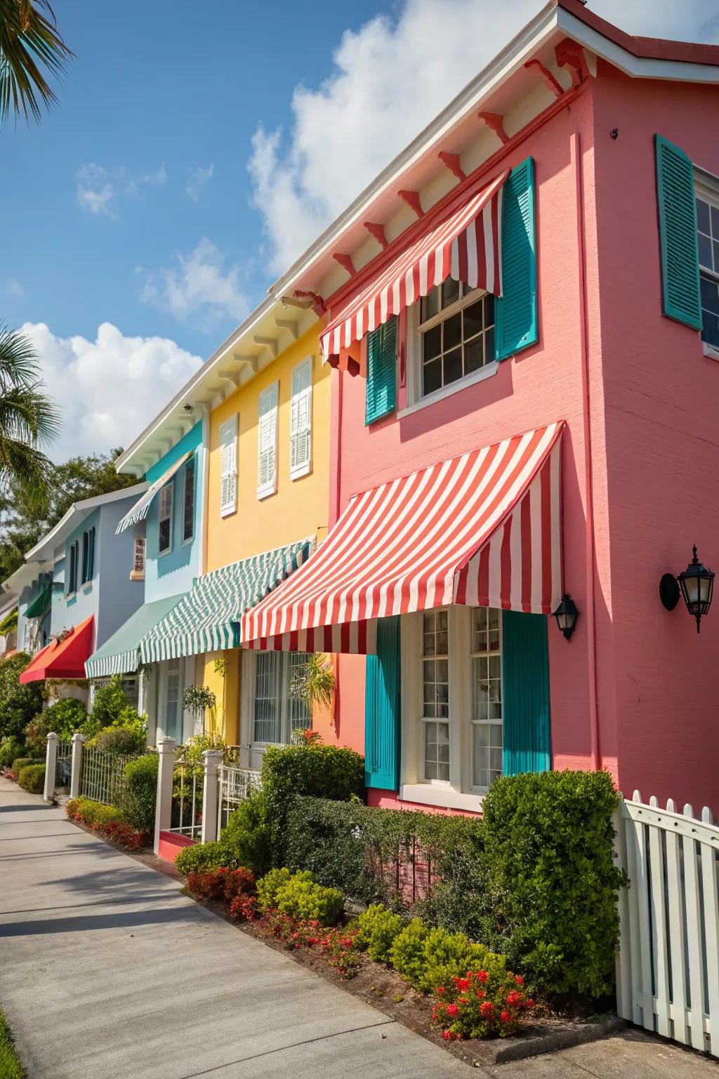 Striped shades delivering a fun yet sophisticated touch to any residence.