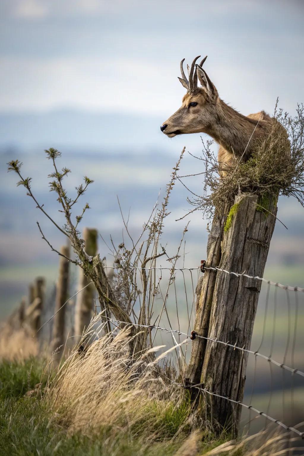 Natural additions like branches and foliage introduce a grounded beauty to your trophy display.