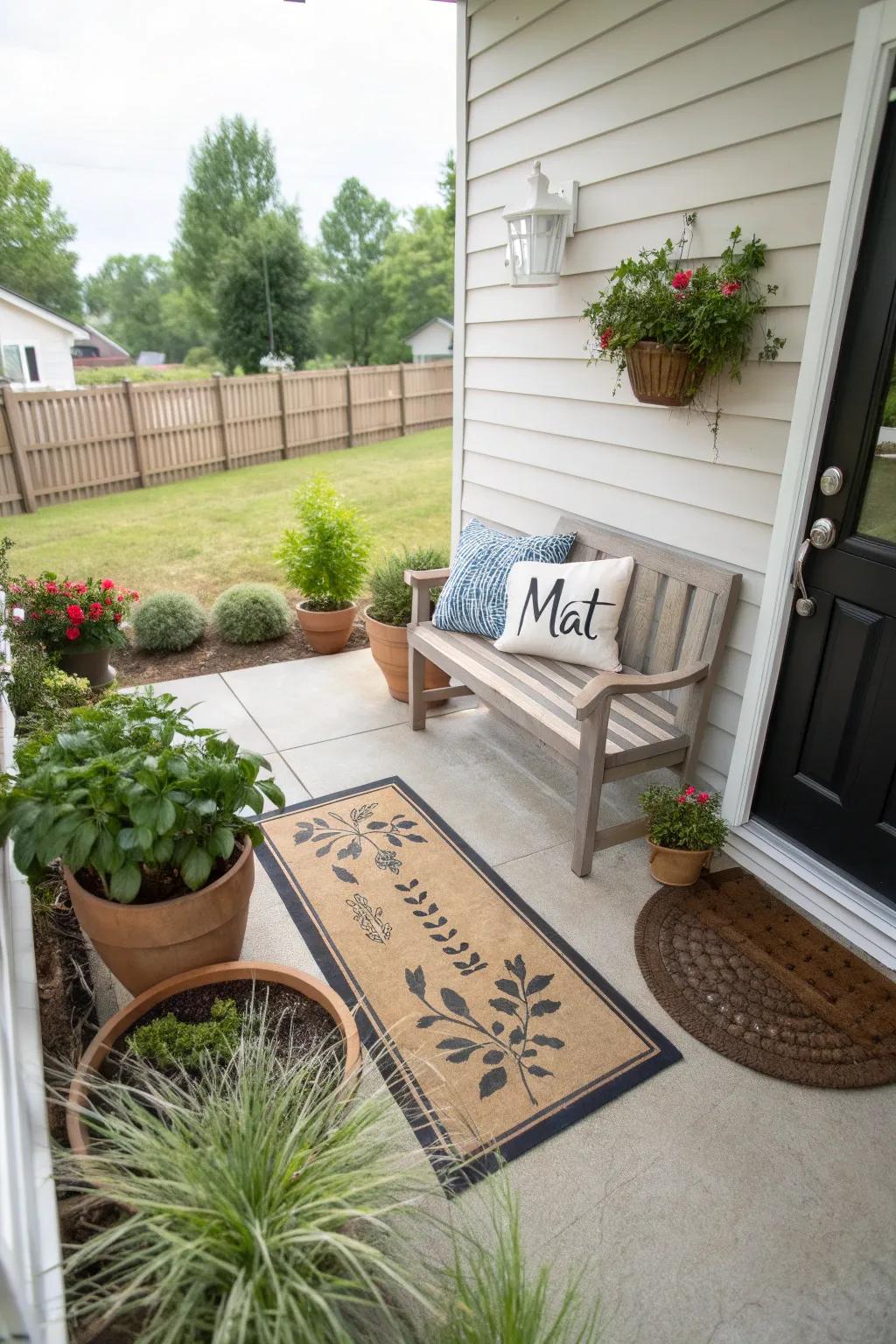 Express your home's personality with a welcome mat that speaks to your unique style.