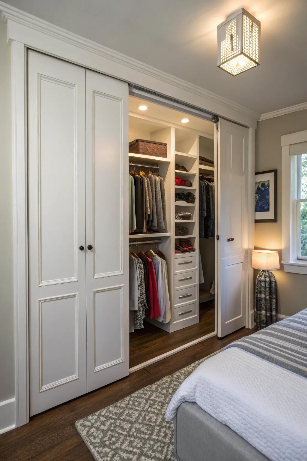 Folding panels give you maximum space and easy access.