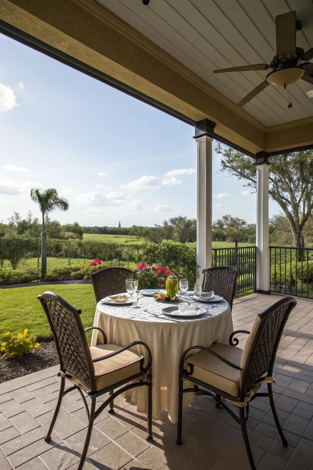 Savor meals in style with a dedicated dining area.