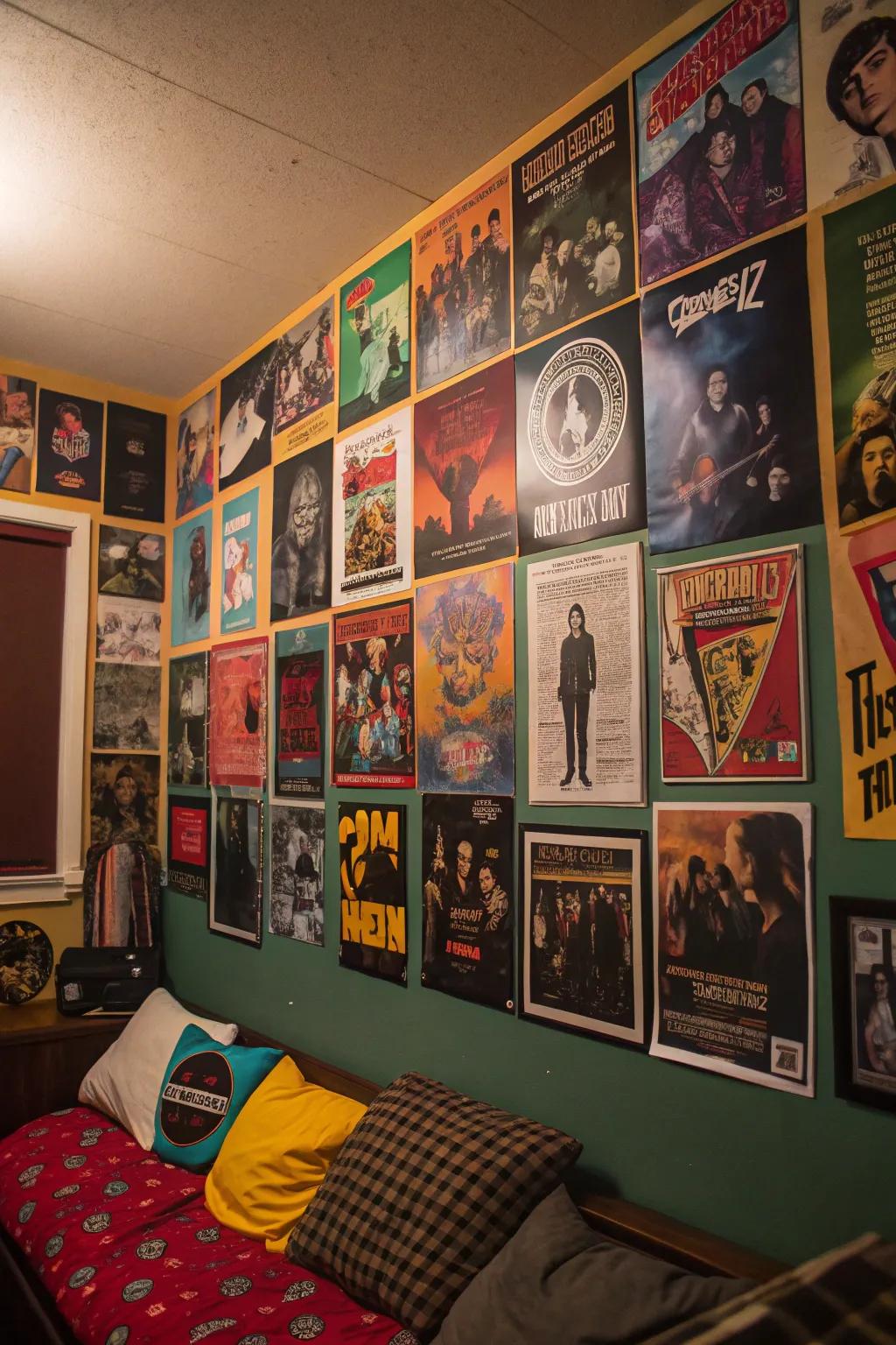 Posters are a straightforward way to show your passions.