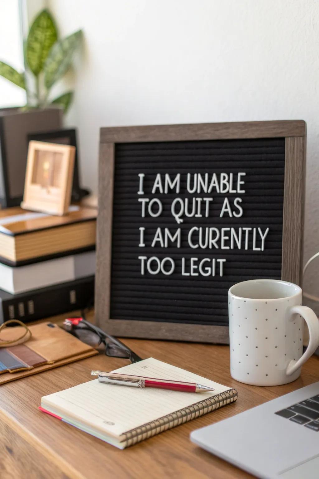 Stay pumped with this energizing message.