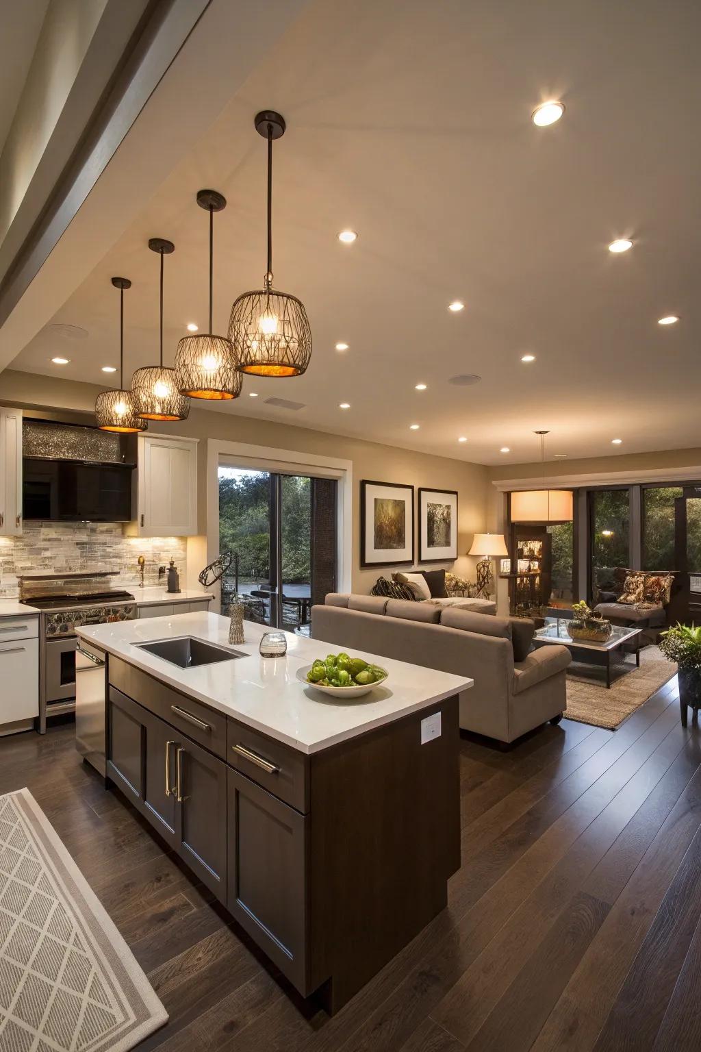 Illumination options highlight different zones while keeping everything in harmony.