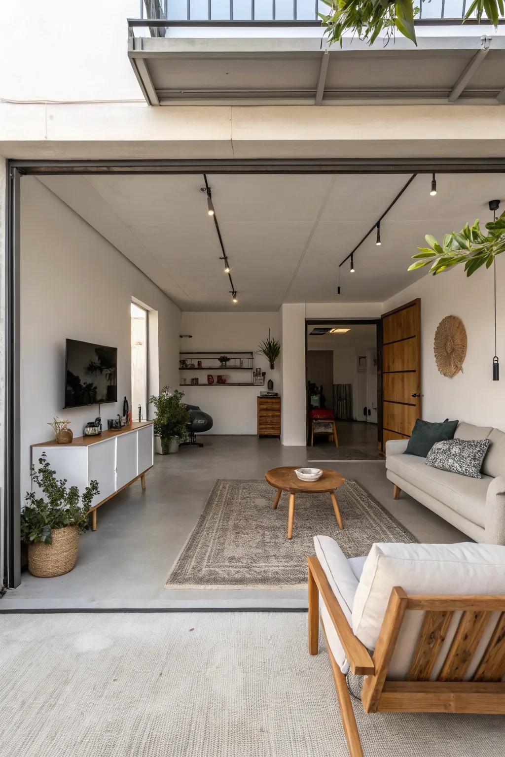 Simple contemporary decoration fosters a serene and sophisticated environment.