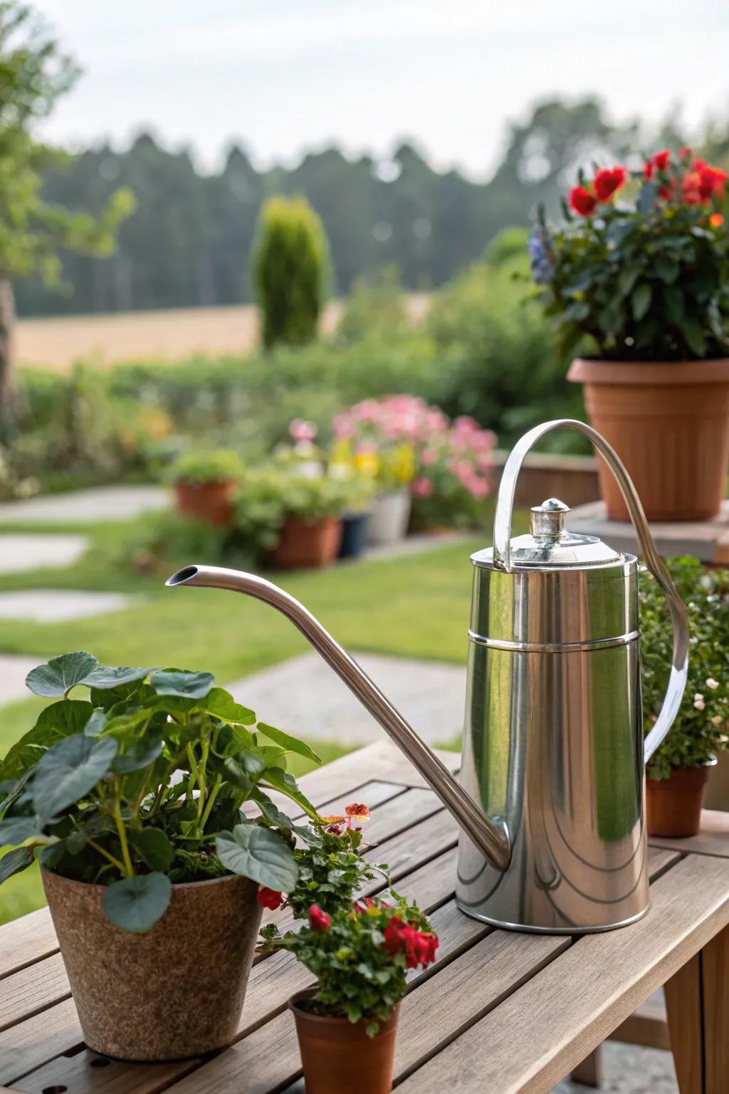A watering container that is both stylish and practical.