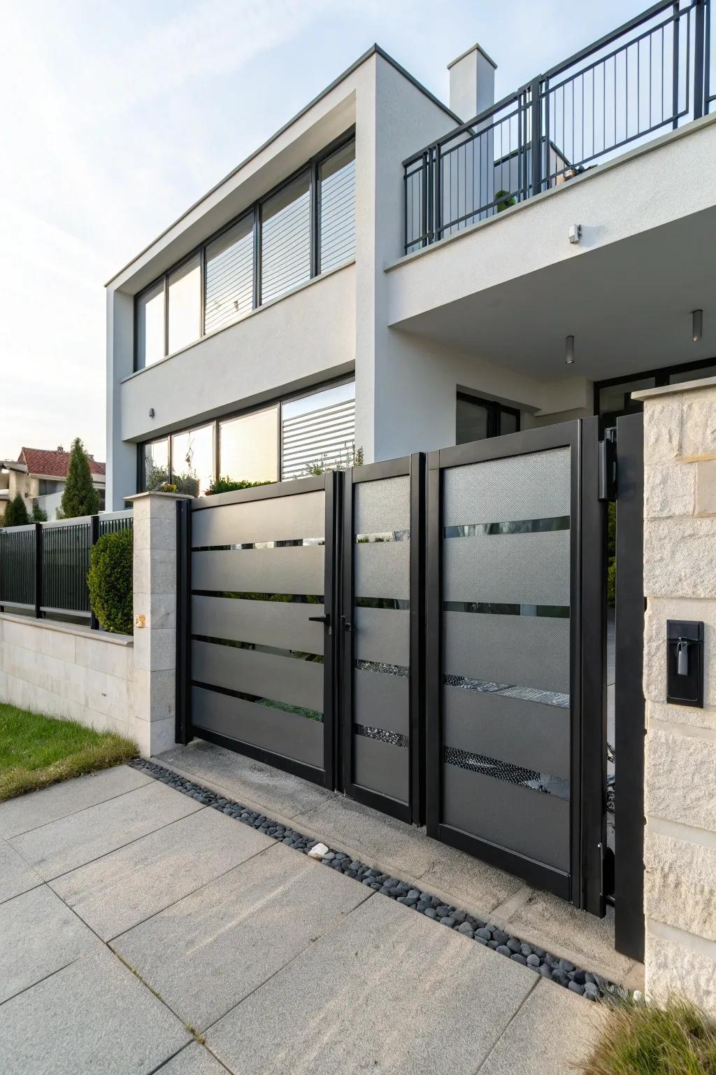 Stylish solid gate that doesn't skimp on style.