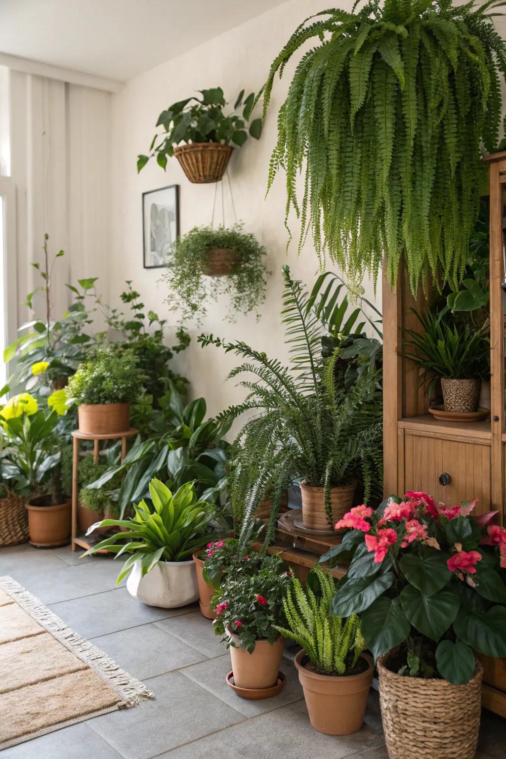 Green touches bring a refreshing vibe to any space.