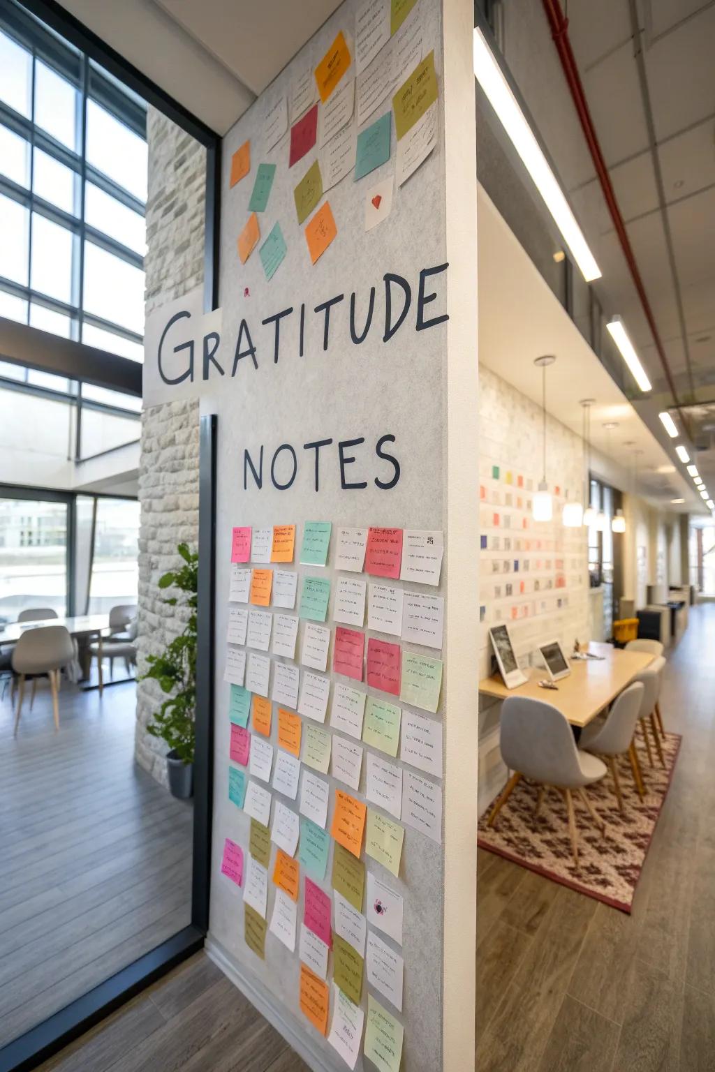 A creative collection of thank-you notes.