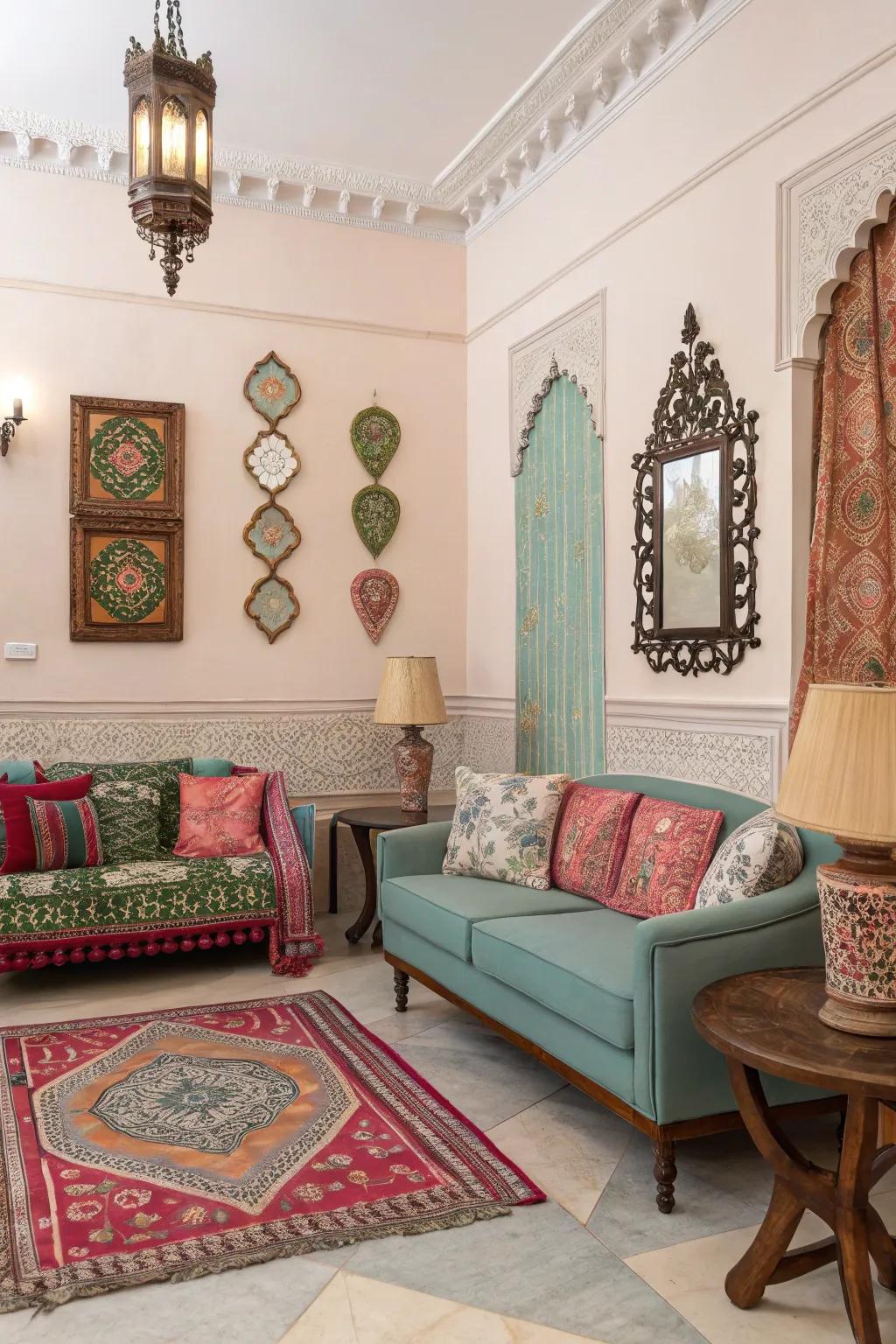 A setting that integrates modern and traditional features