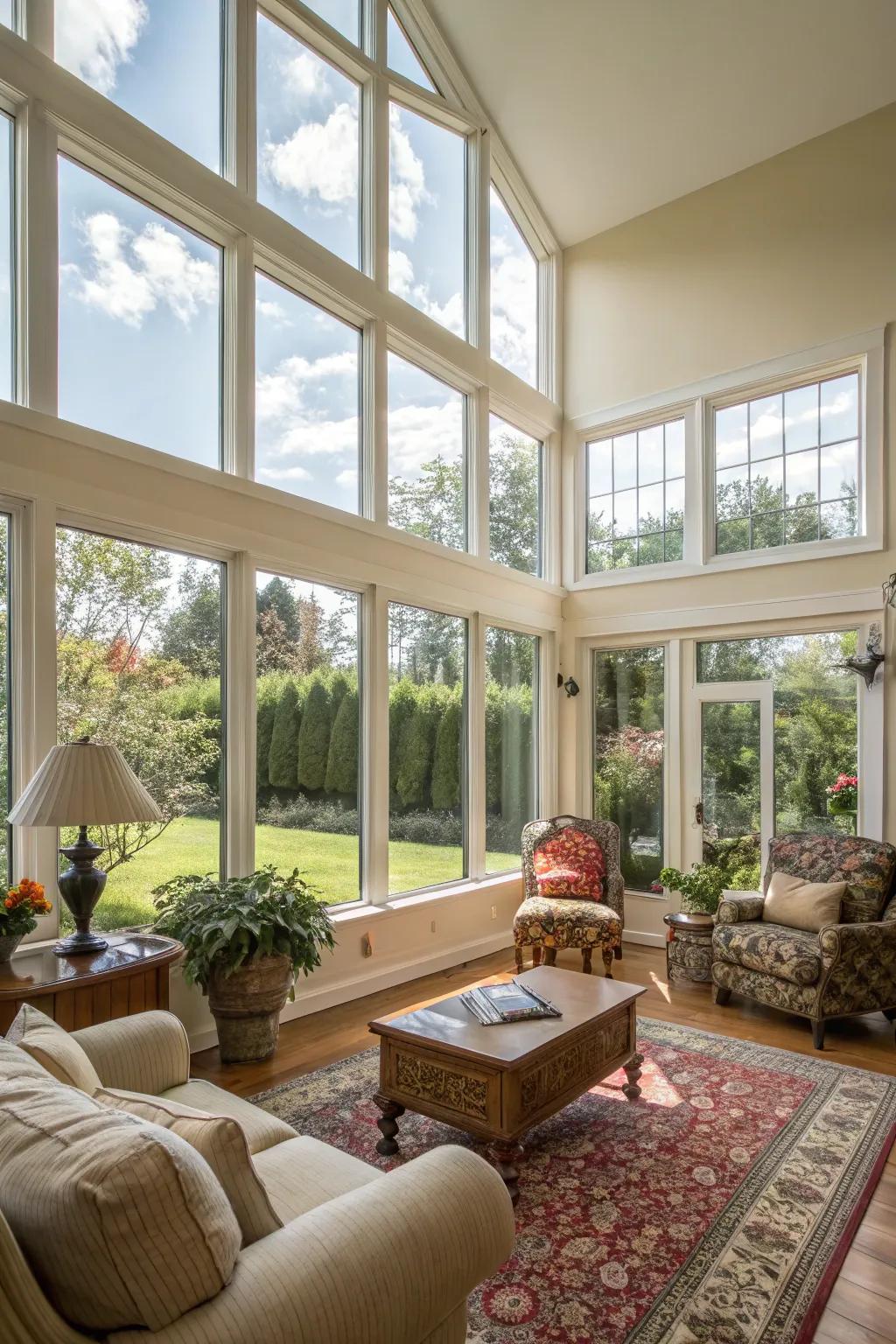 Energy-efficient windows brighten your home while contributing to energy savings.