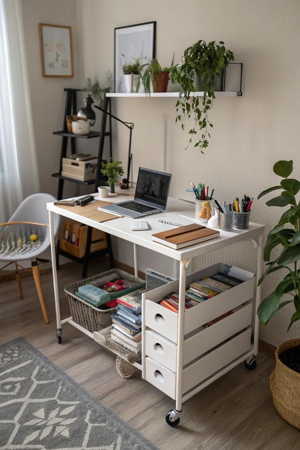 Portable trucks add adaptable capacity choices.