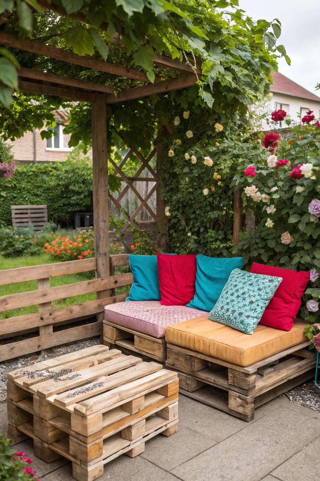 Redesign skids into welcoming garden furniture.