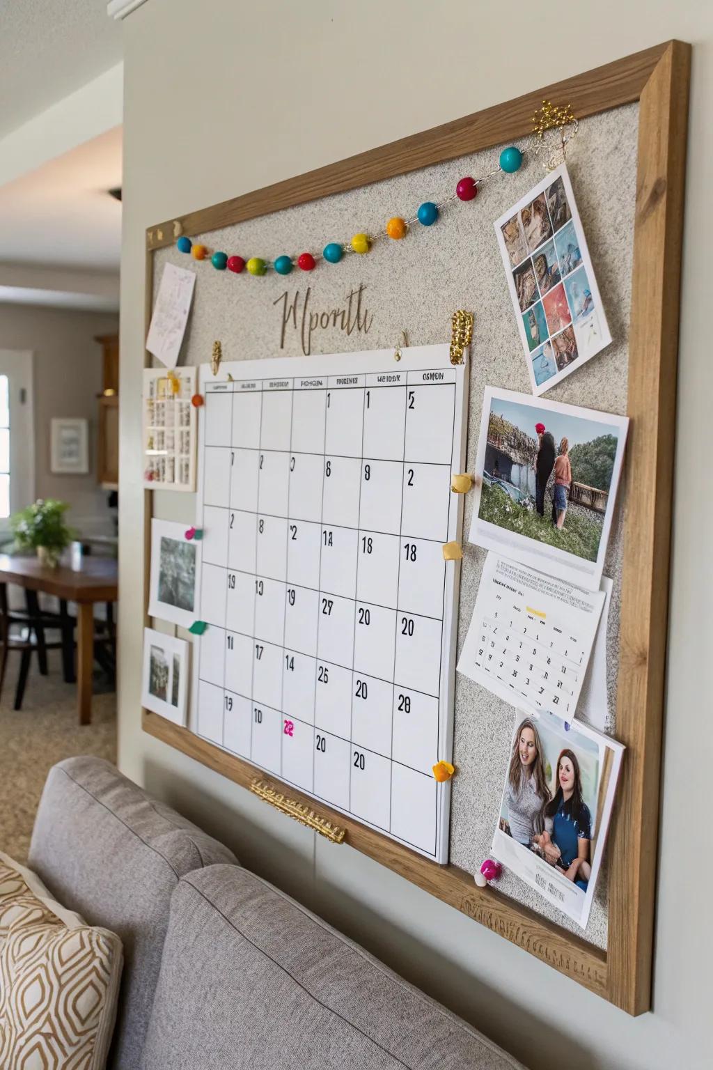 Keep your commitments on track with this easy monthly planner.
