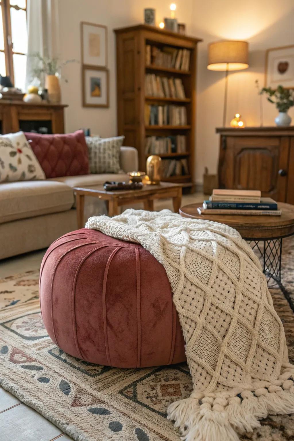 Textured touches deliver an indulgent feel to your interior design