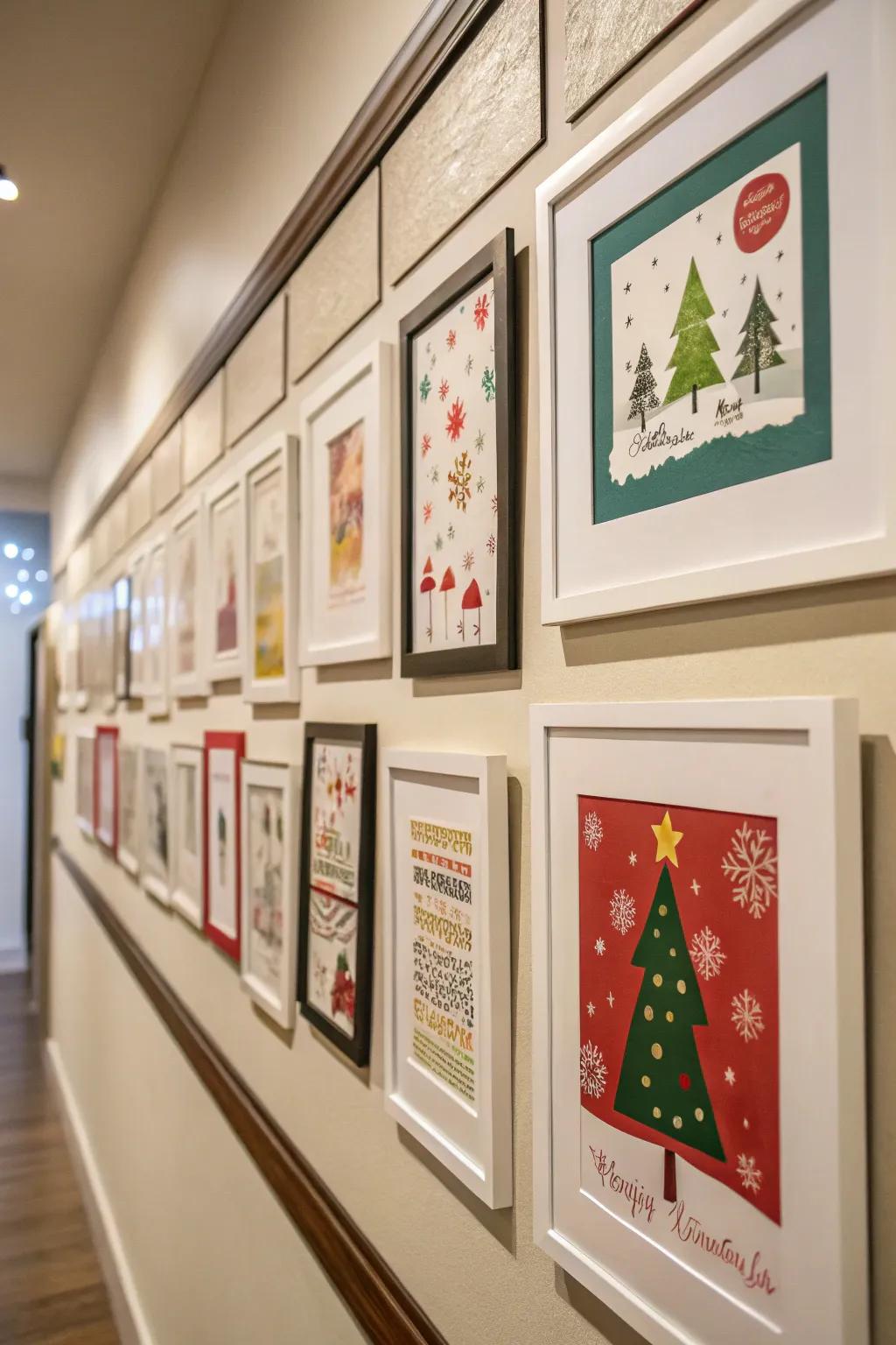 Transform bare frames into celebratory card exhibits.