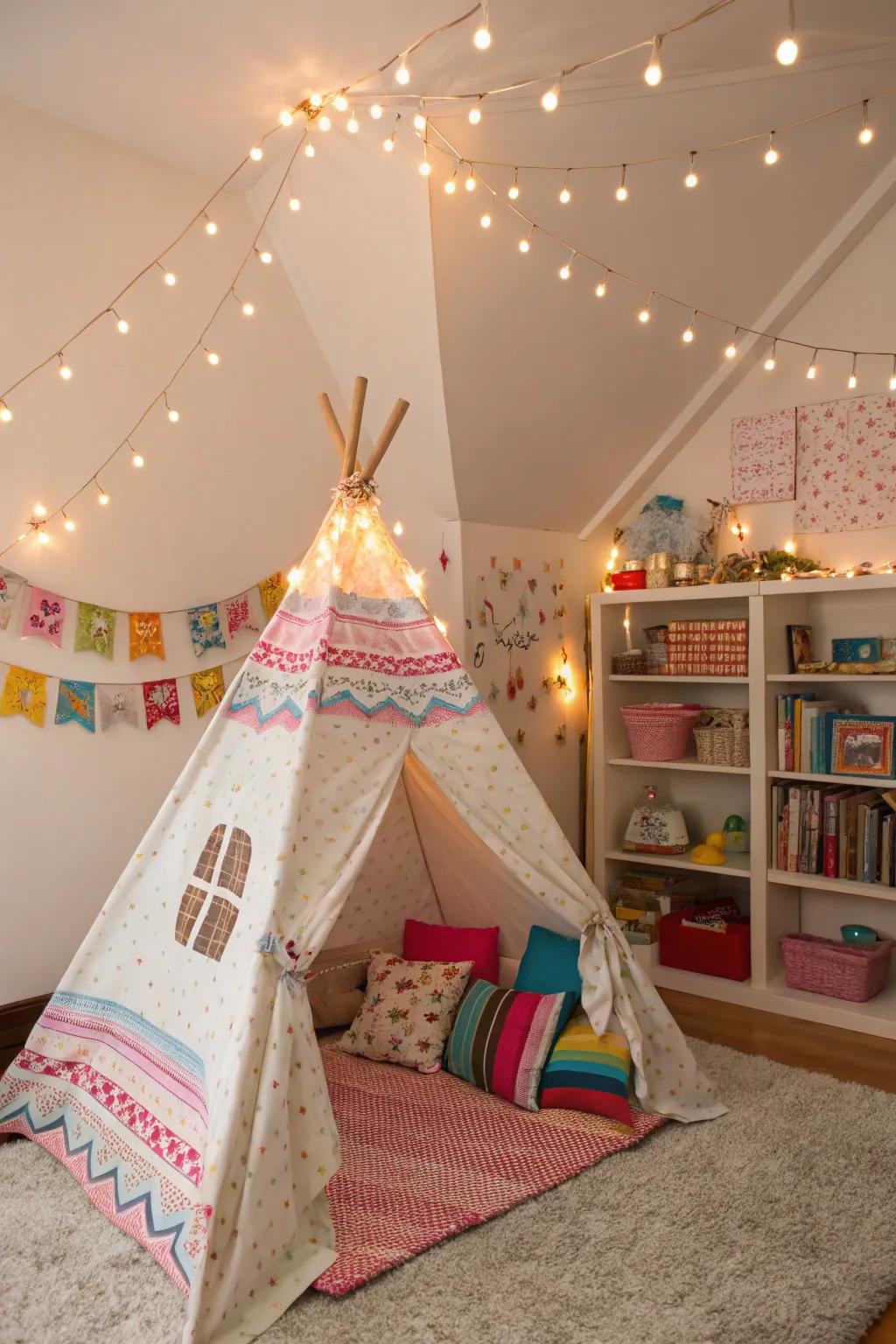 Playful elements transform a room into an enchanting sanctuary.