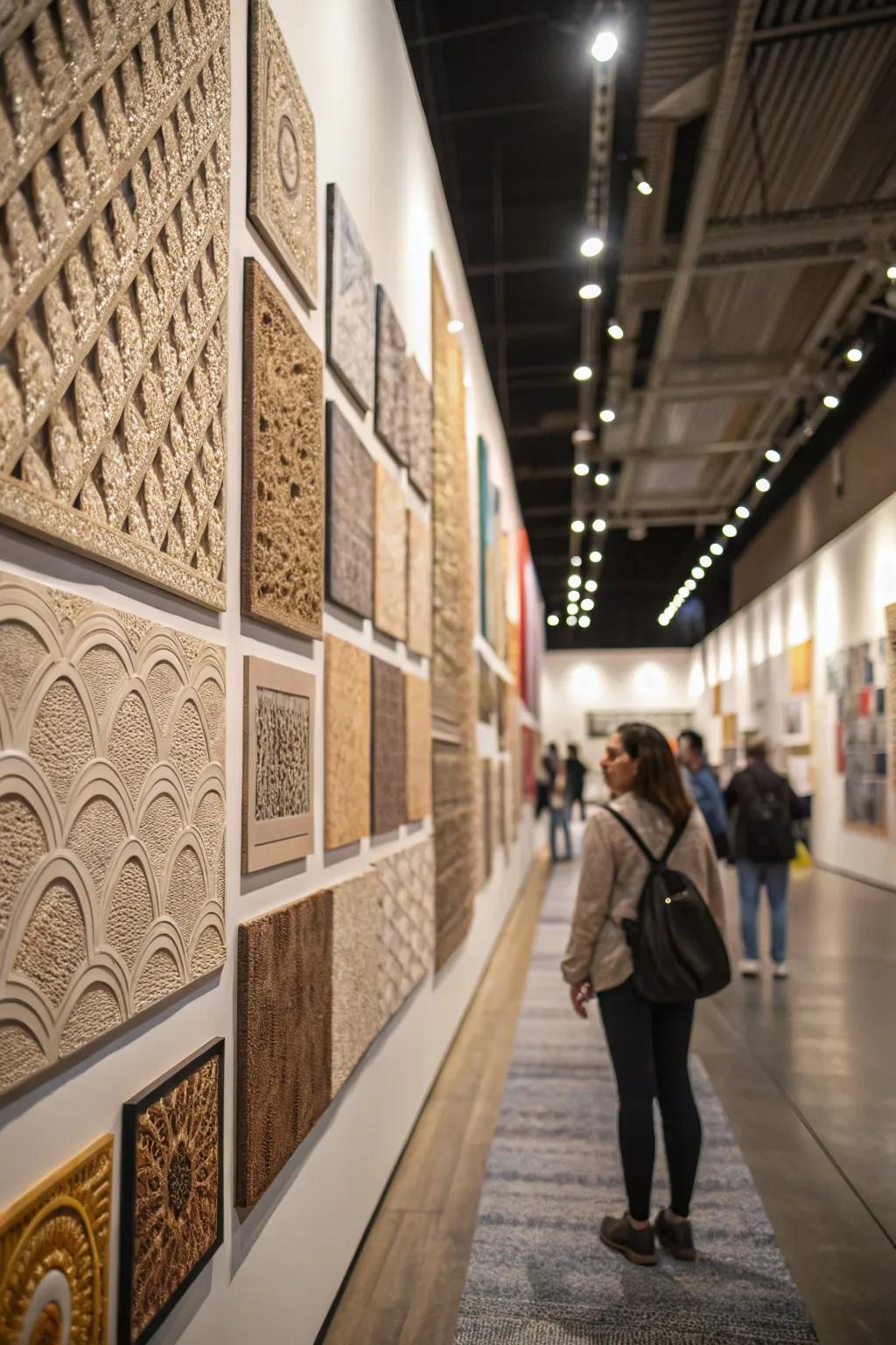 Textured wall decor contributes a sophisticated and modern element to any wall.