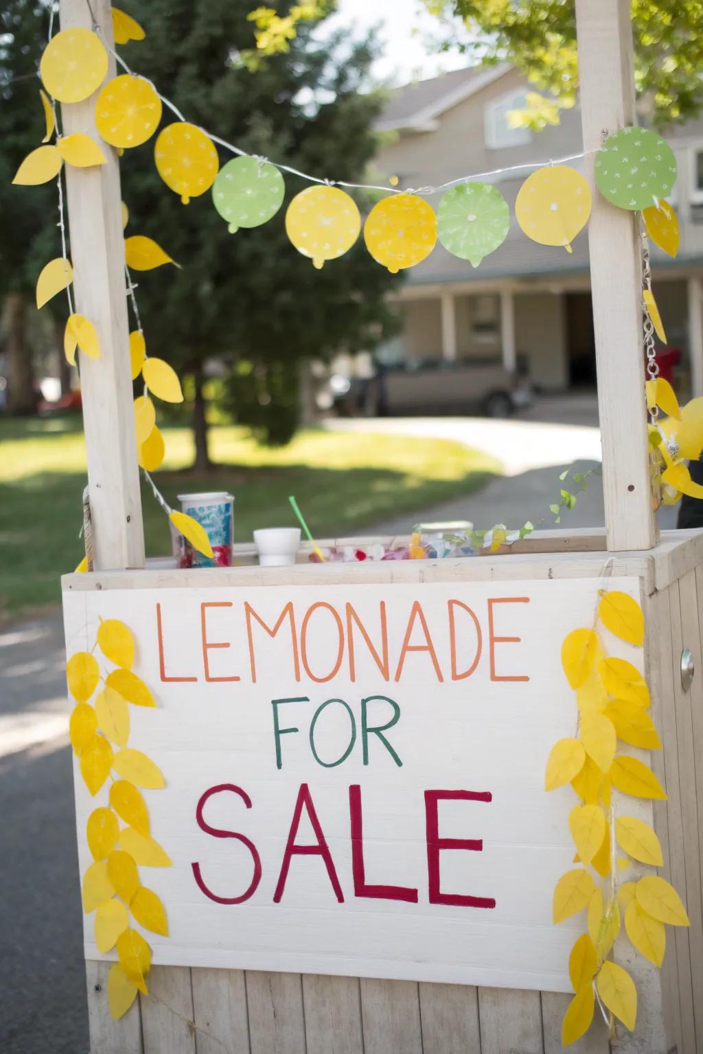 A happy citrus chain adds a fun touch.