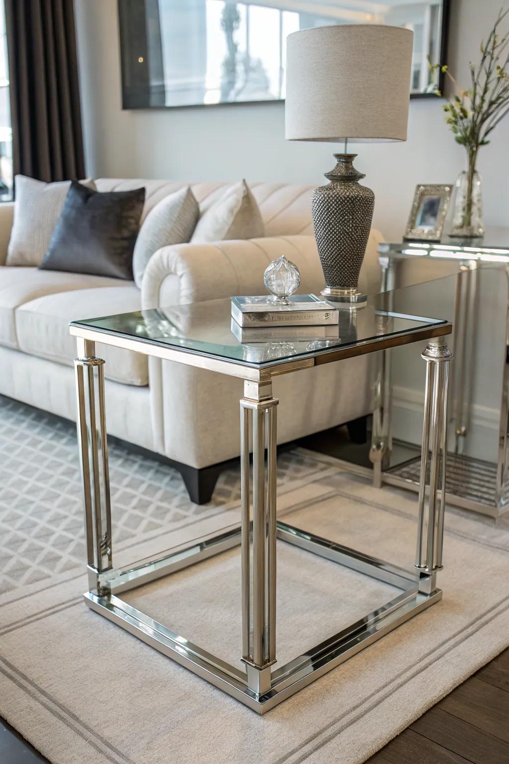 Mixed textures add visual appeal in a modern setting.