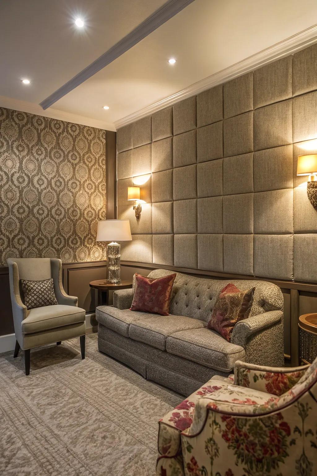 Plush textile boards offer warmth and beauty.