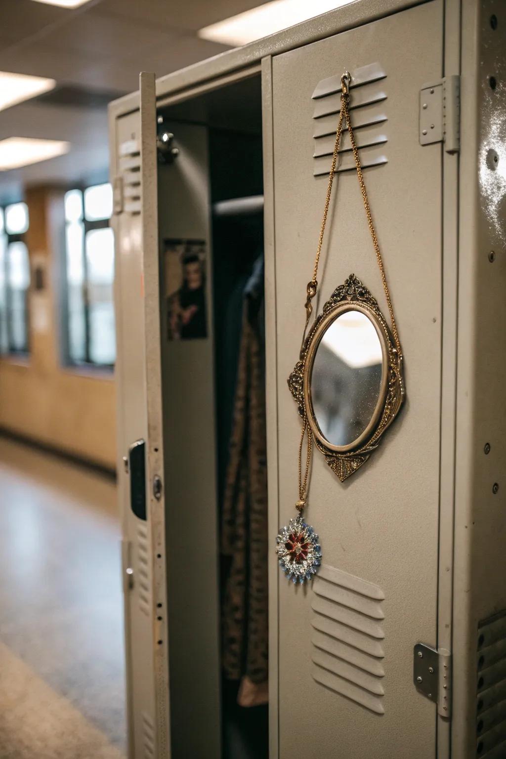 Include a functional and stylish reflector to your locker.