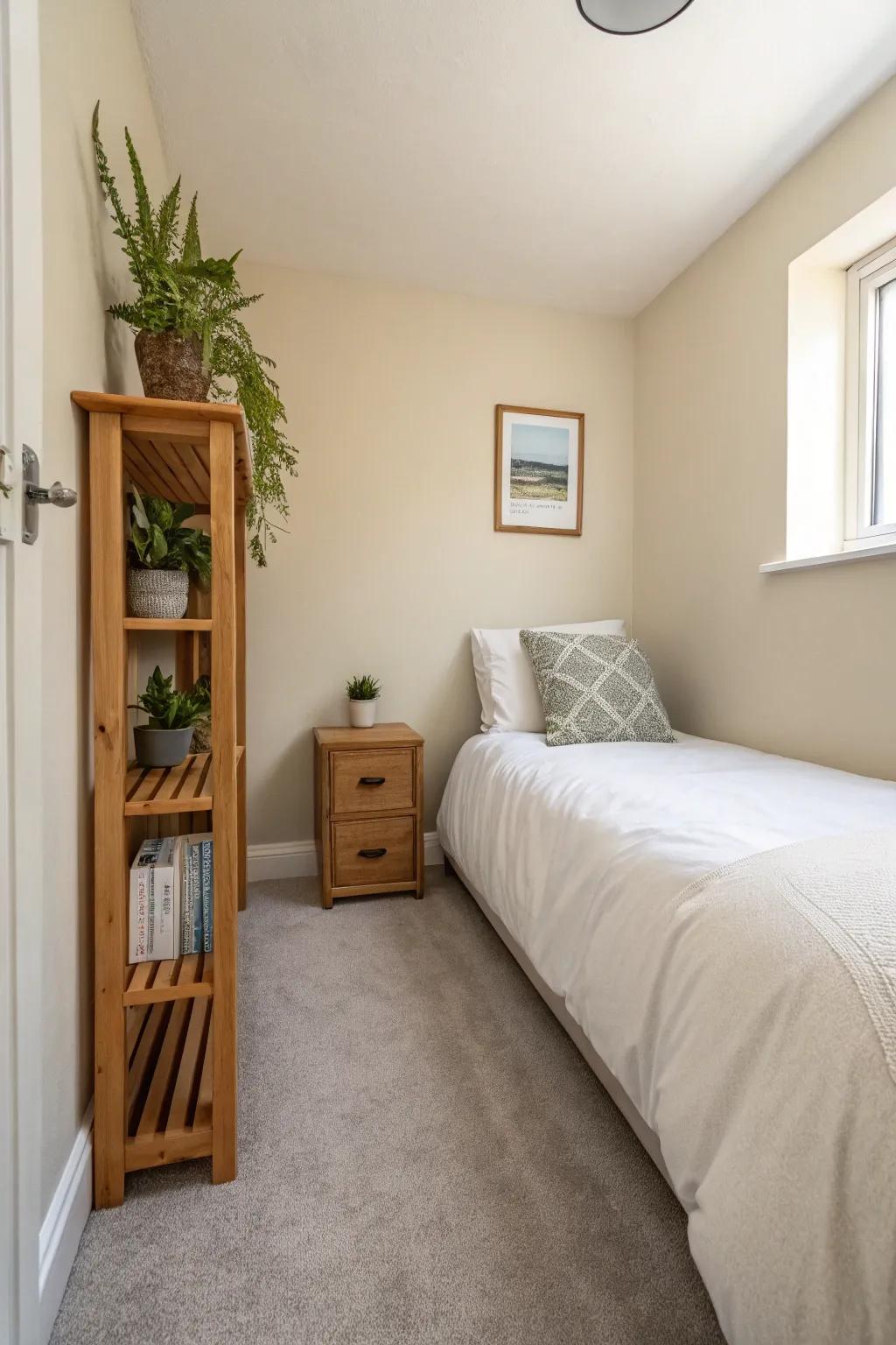 Opt for a light color scheme to make a space feel larger.