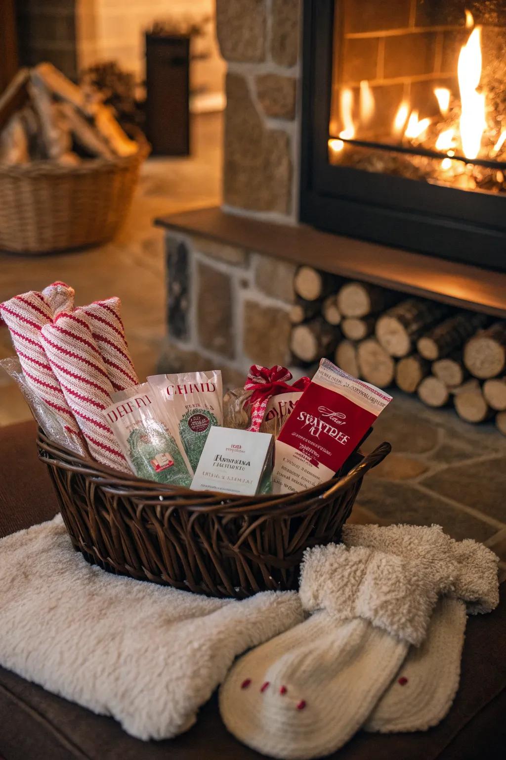 Winter Comforts: Heat and solace embodied in each element.