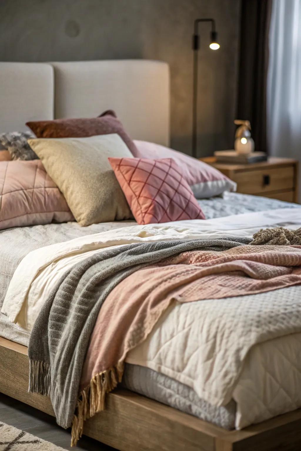 Ultimate coziness achieved through layered textures.