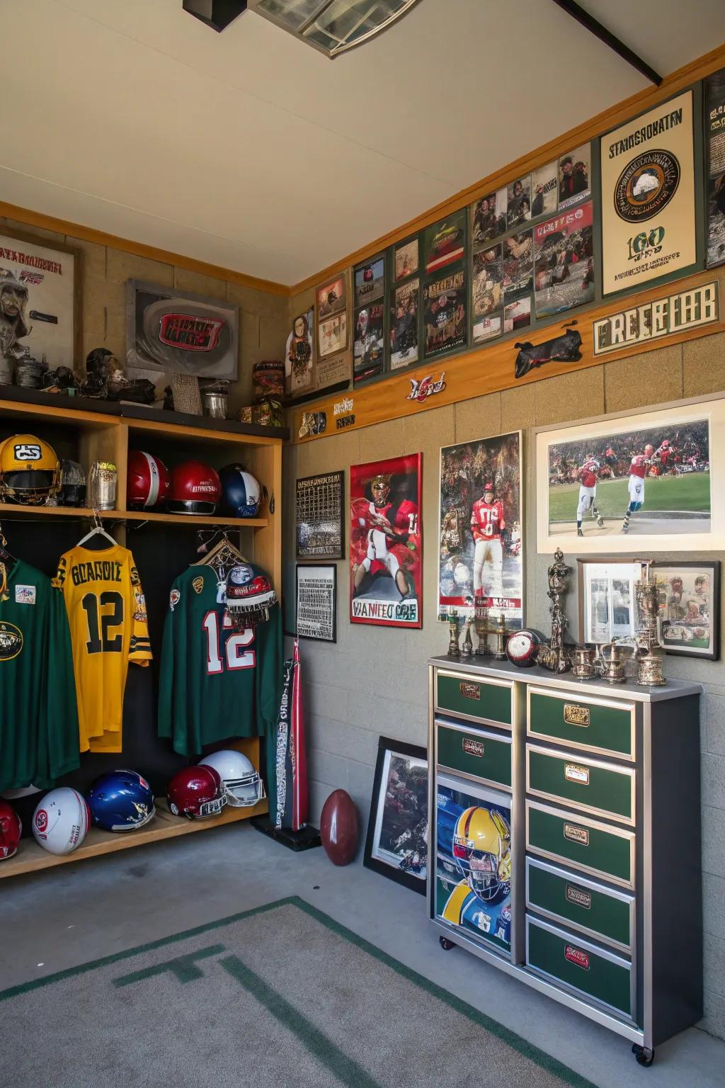 Showcase your passions through themed accents.