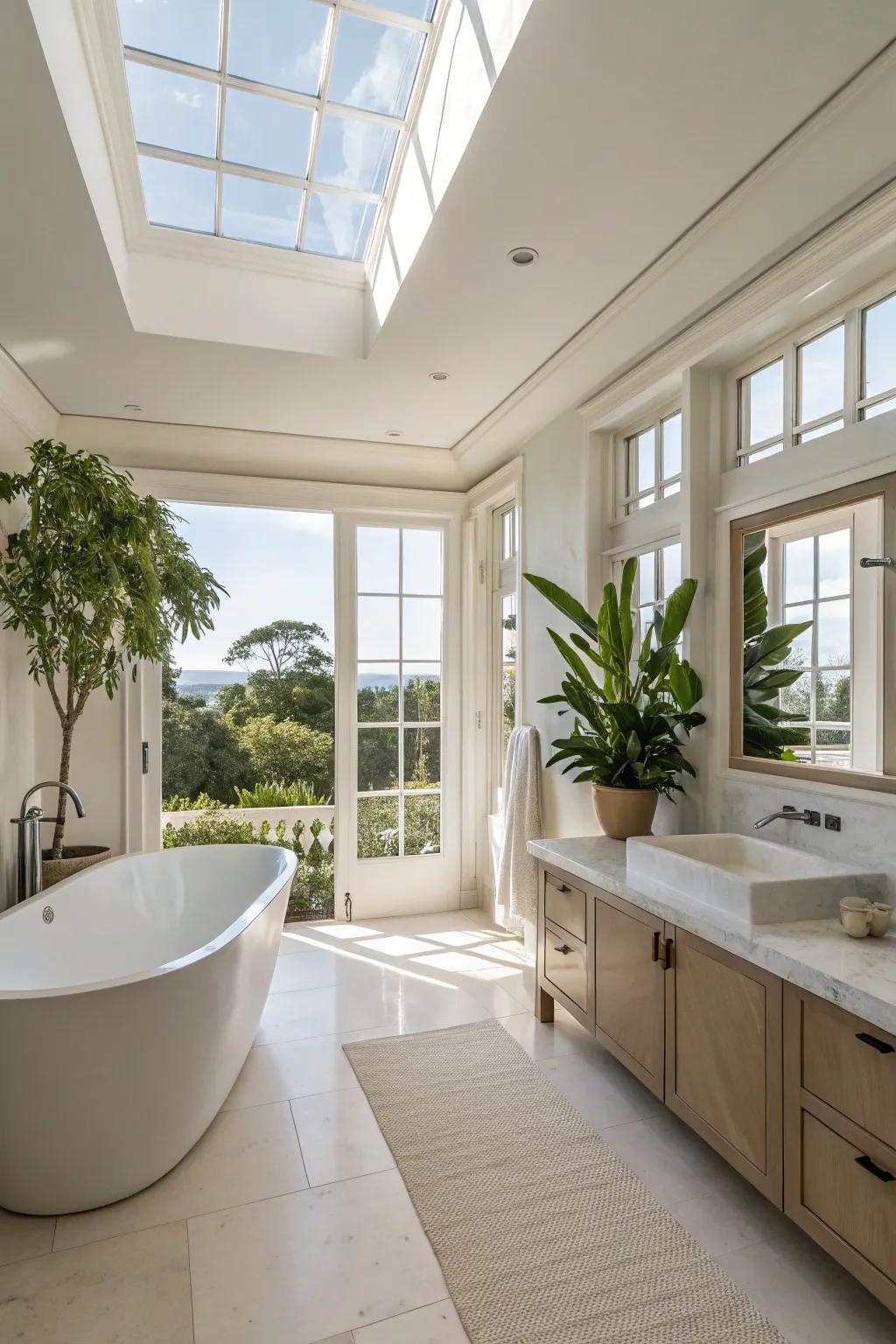 Expansiveness adds to a deluxe and comfy atmosphere.