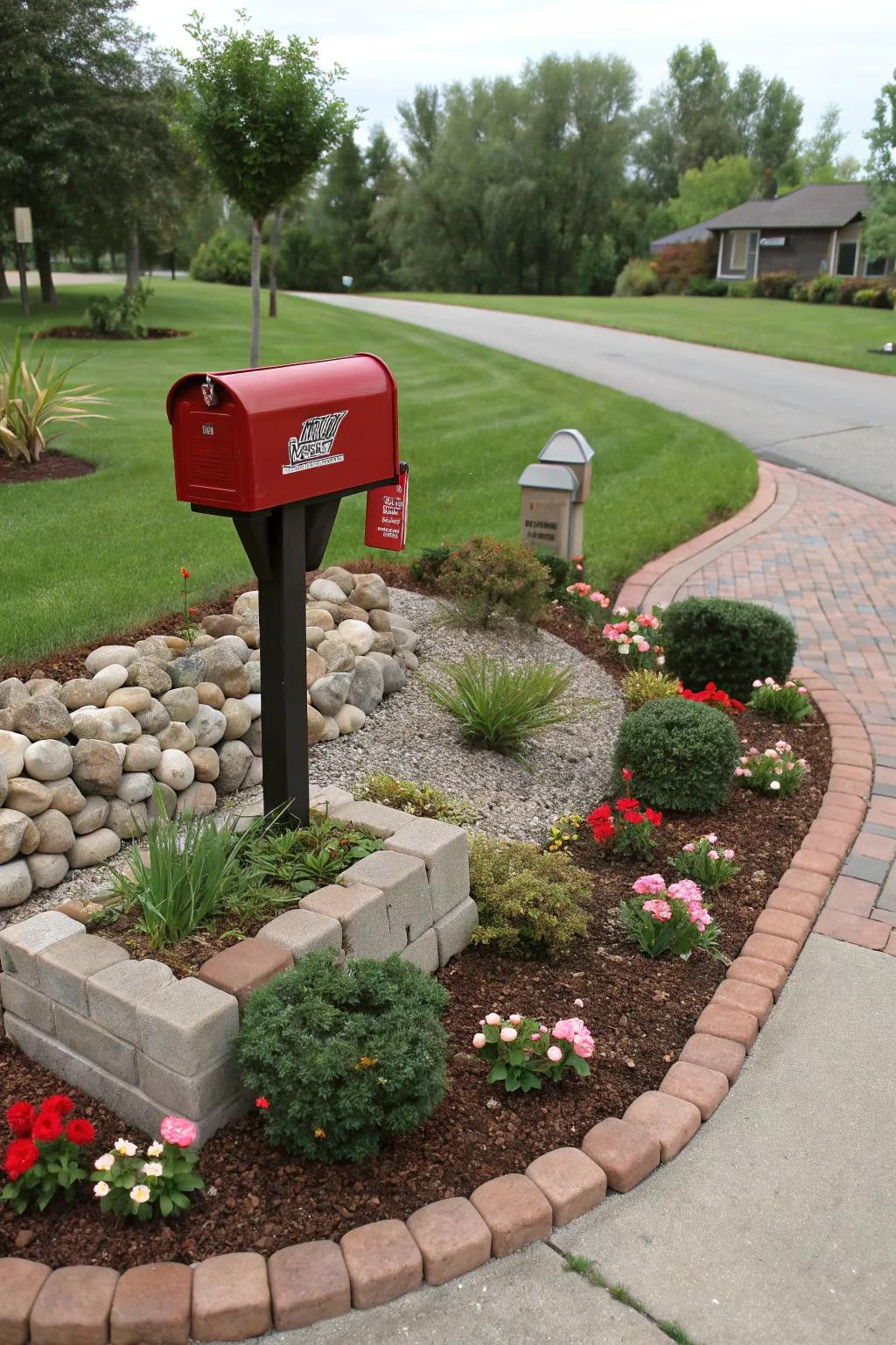 Define your mailbox garden with fashionable decorative edges.