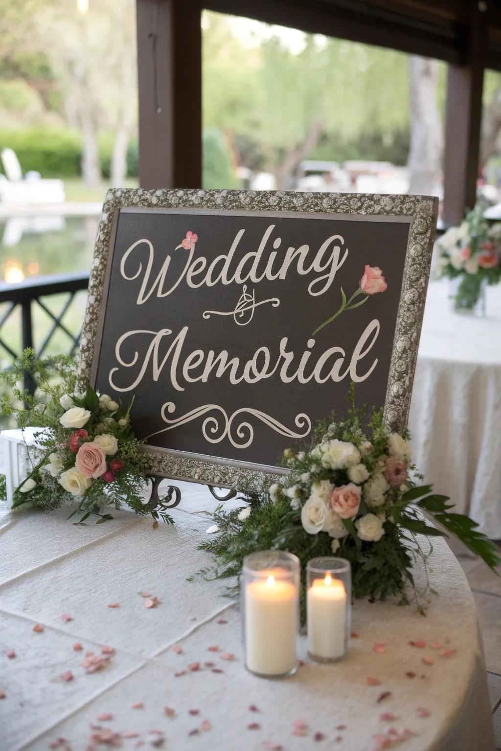 An earnest sign conveys the display's function.