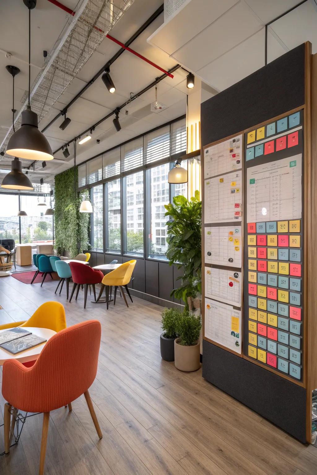 Maintain freshness and vitality with a magnetic menu board.