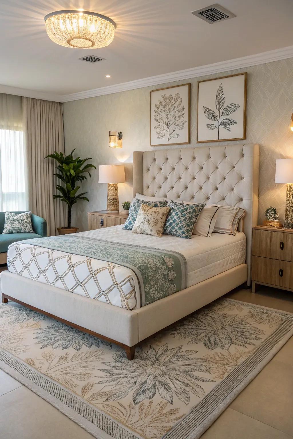 A statement item can transform your bedroom into a paragon of design.
