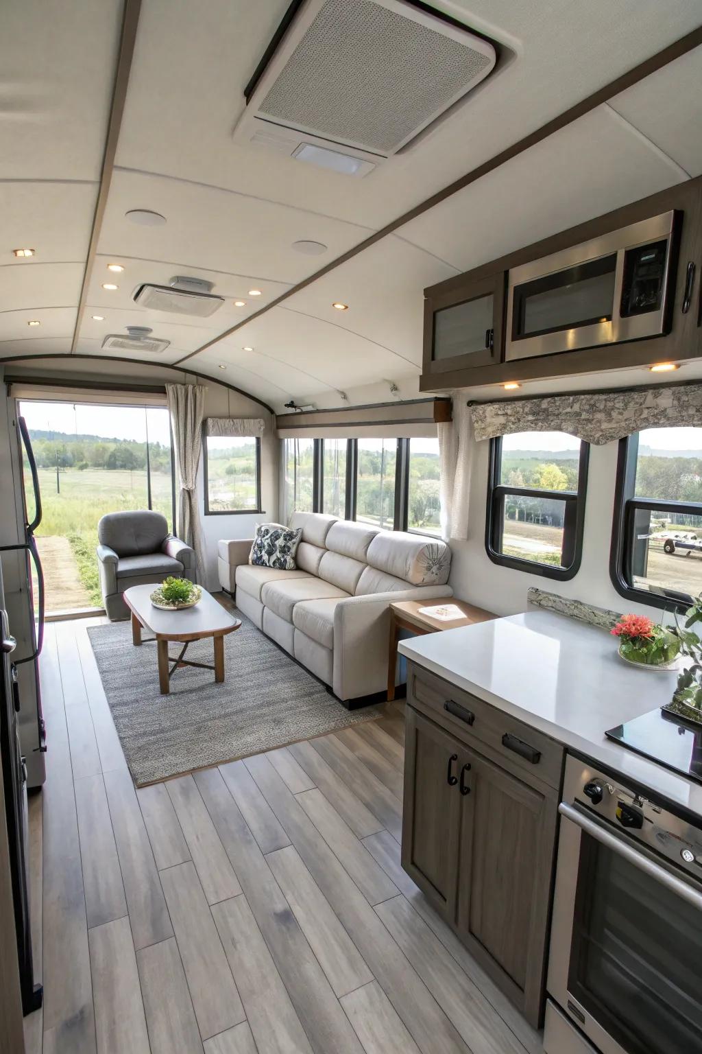 Expansive living zones give your dwelling a more welcoming and sizable feel.