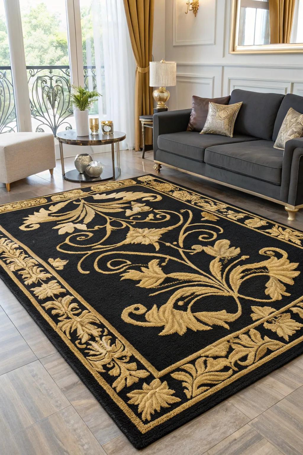 A lavish floor covering that brings texture and warmth to the living room.