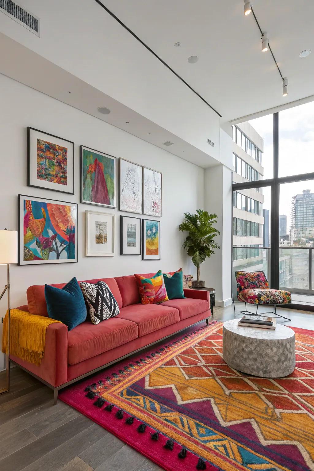 Highlight features inject a pop of color and character.